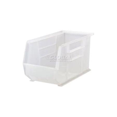 Quantum Storage Systems Hang & Stack Storage Bin, Plastic, Clear, 6 PK QUS265CL